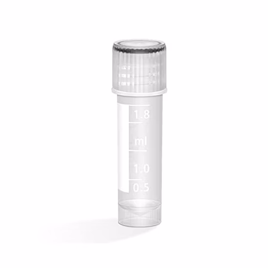 Laboratory External Thread Self Standing Cryogenic Vials 2ml