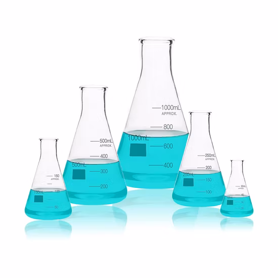Thickened Wall 1000ml Glass Erlenmeyer Flasks Triangle Flask