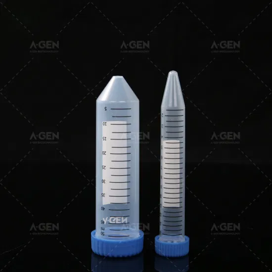 50ml PP Graduated Sterile DNA/Rna Pyrogen Free Centrifuge Tube/Column with Screw Lid and Scale